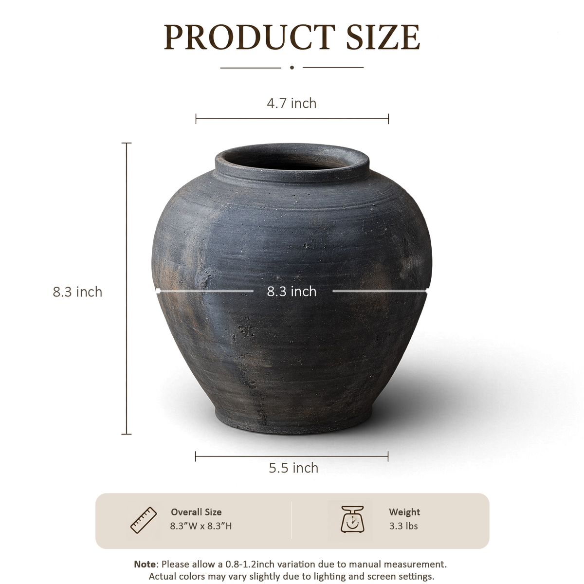 Matte Black Jar