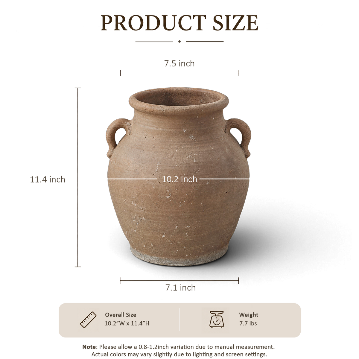 Peach Clay Jar