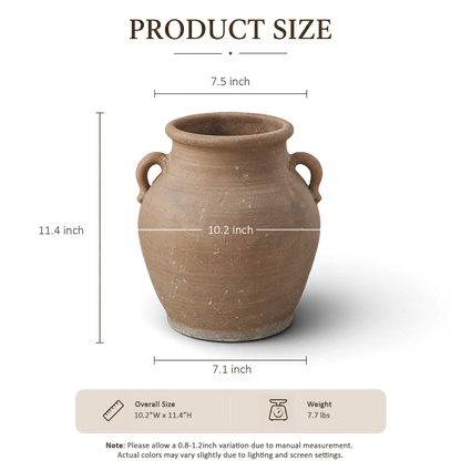 Peach Clay Jar