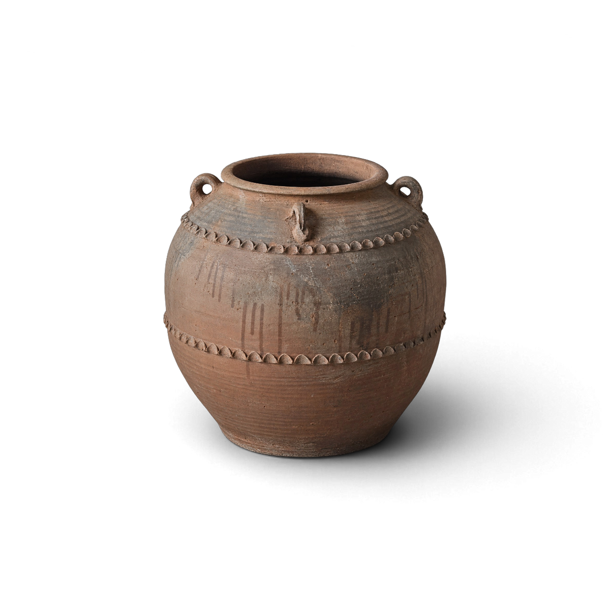 Red Clay Double-Handle Jar
