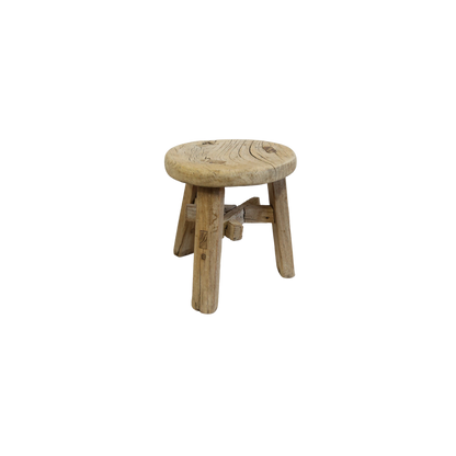 Round Wooden Mini Stool