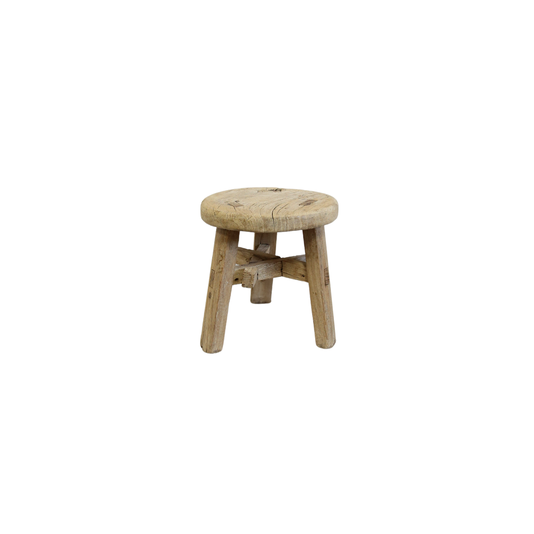 Round Wooden Mini Stool