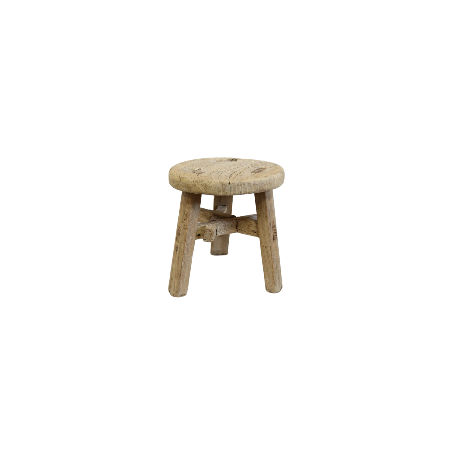 Round Wooden Mini Stool