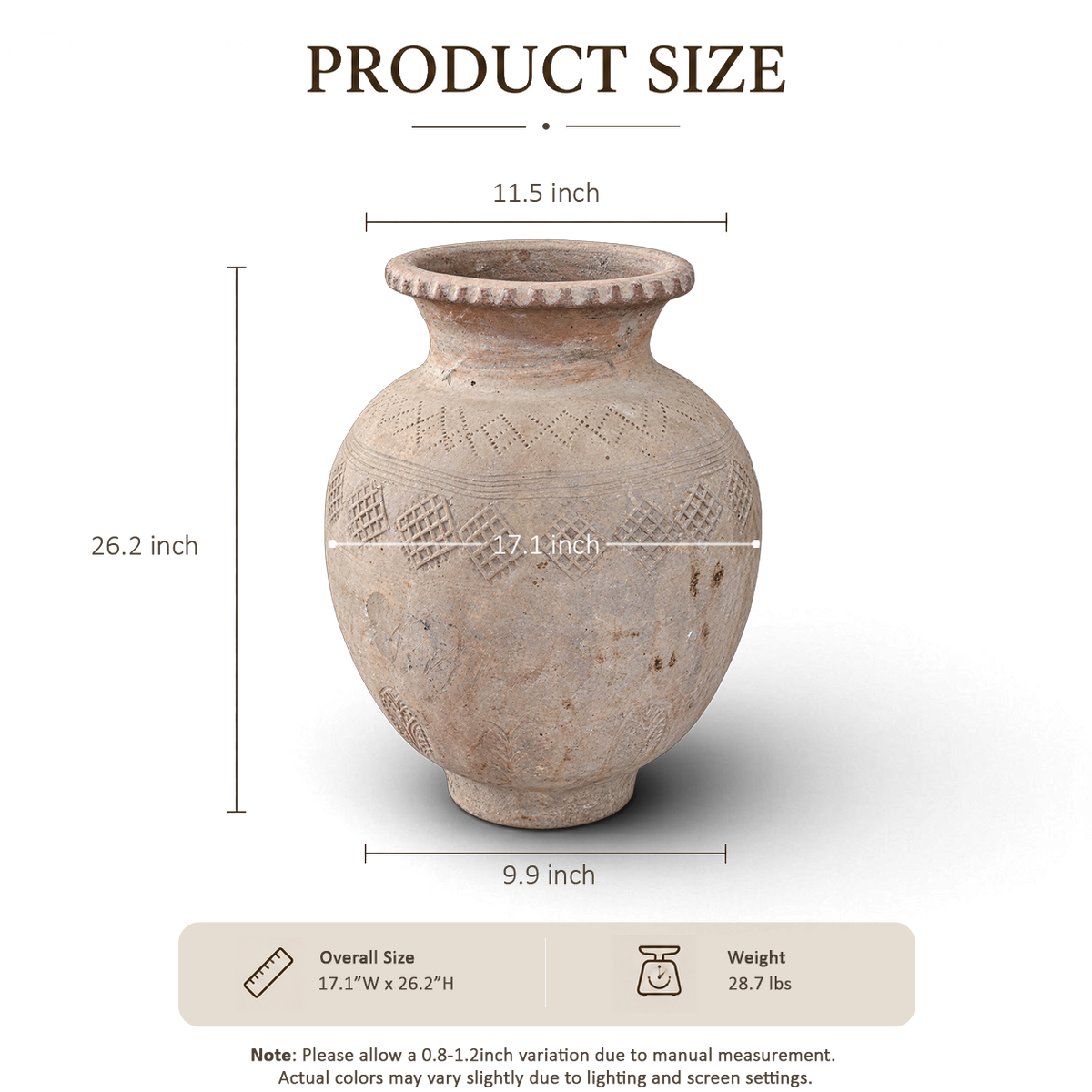 Sand Carved Jar