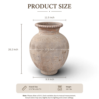 Sand Carved Jar