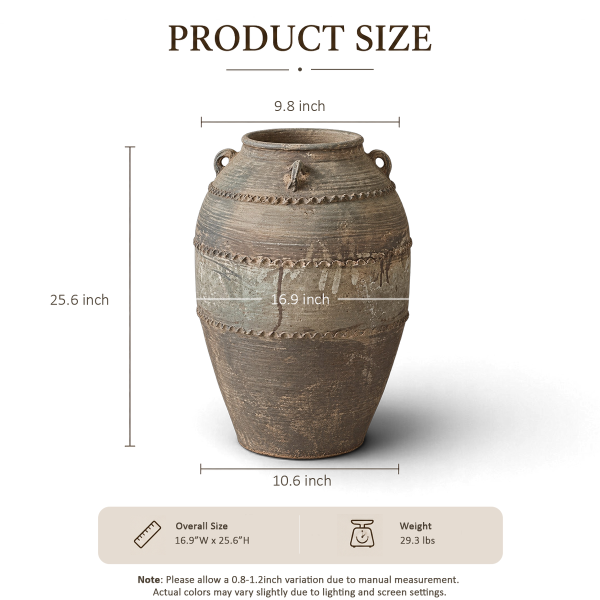 Sand Ribbed Jar
