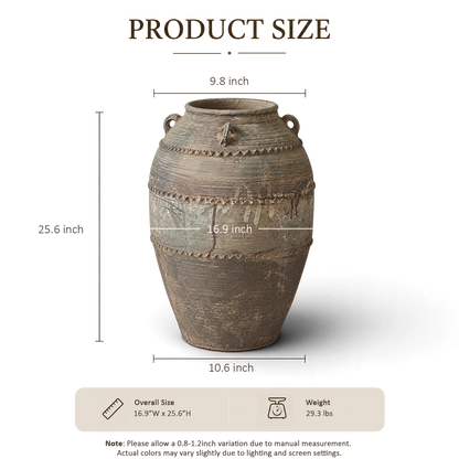 Sand Ribbed Jar