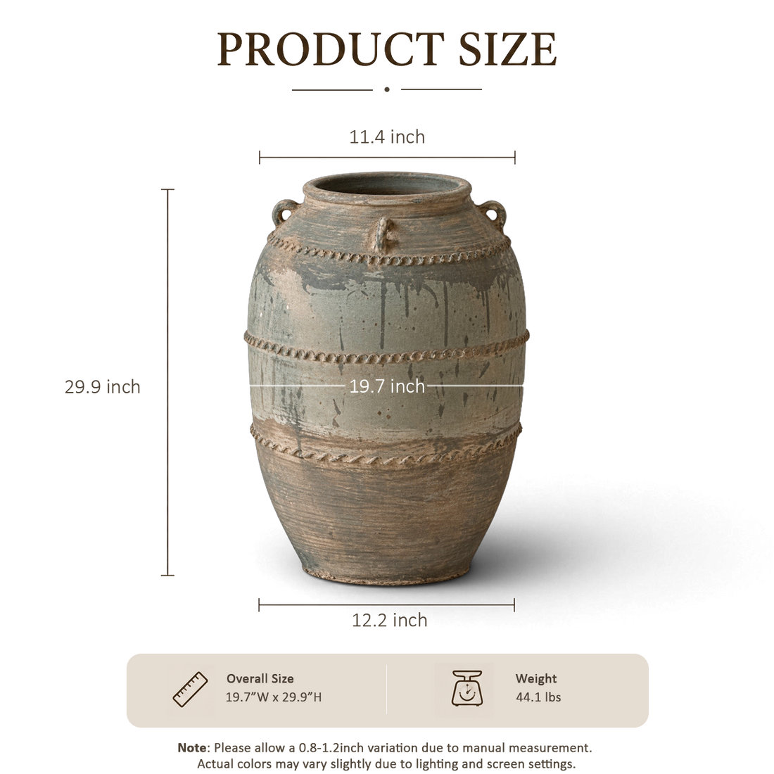 Sandstone Ribbed Jar