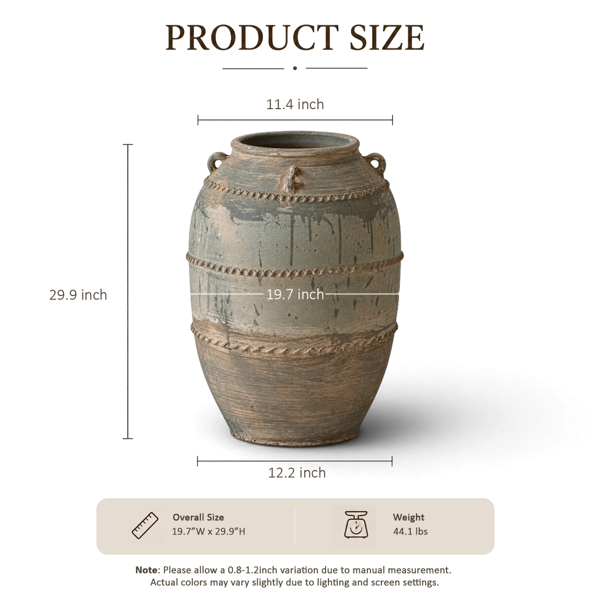 Sandstone Ribbed Jar