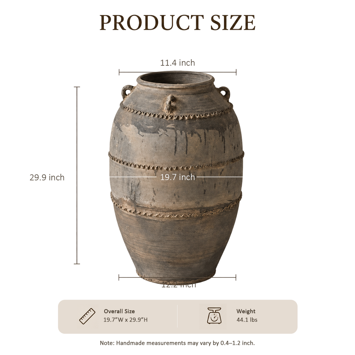 Sandstone Ribbed Jar