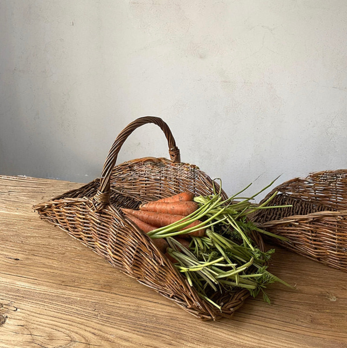 Rattan Log Baskets (Set of 2)