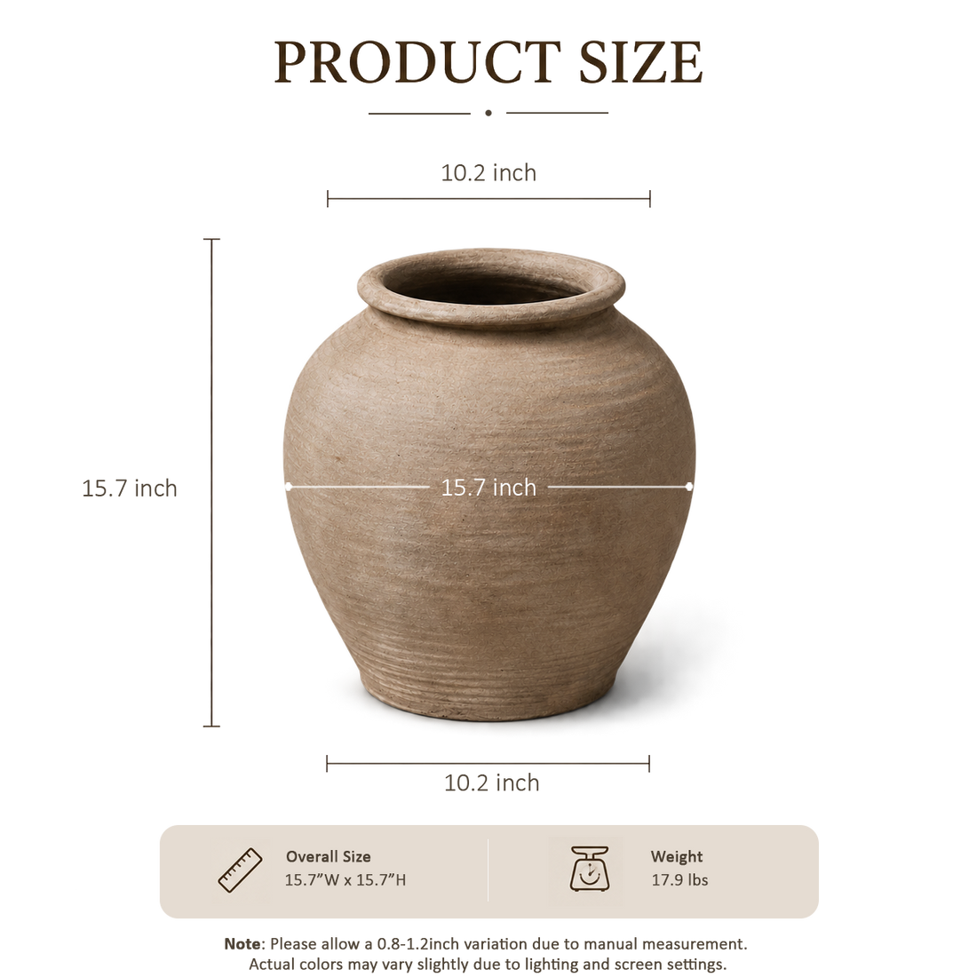 Soft Brown Jar