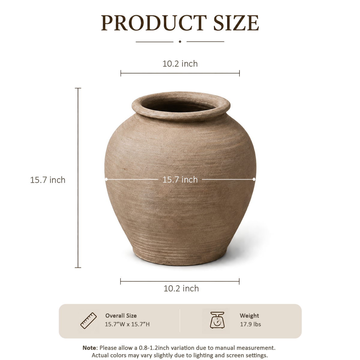 Soft Brown Jar