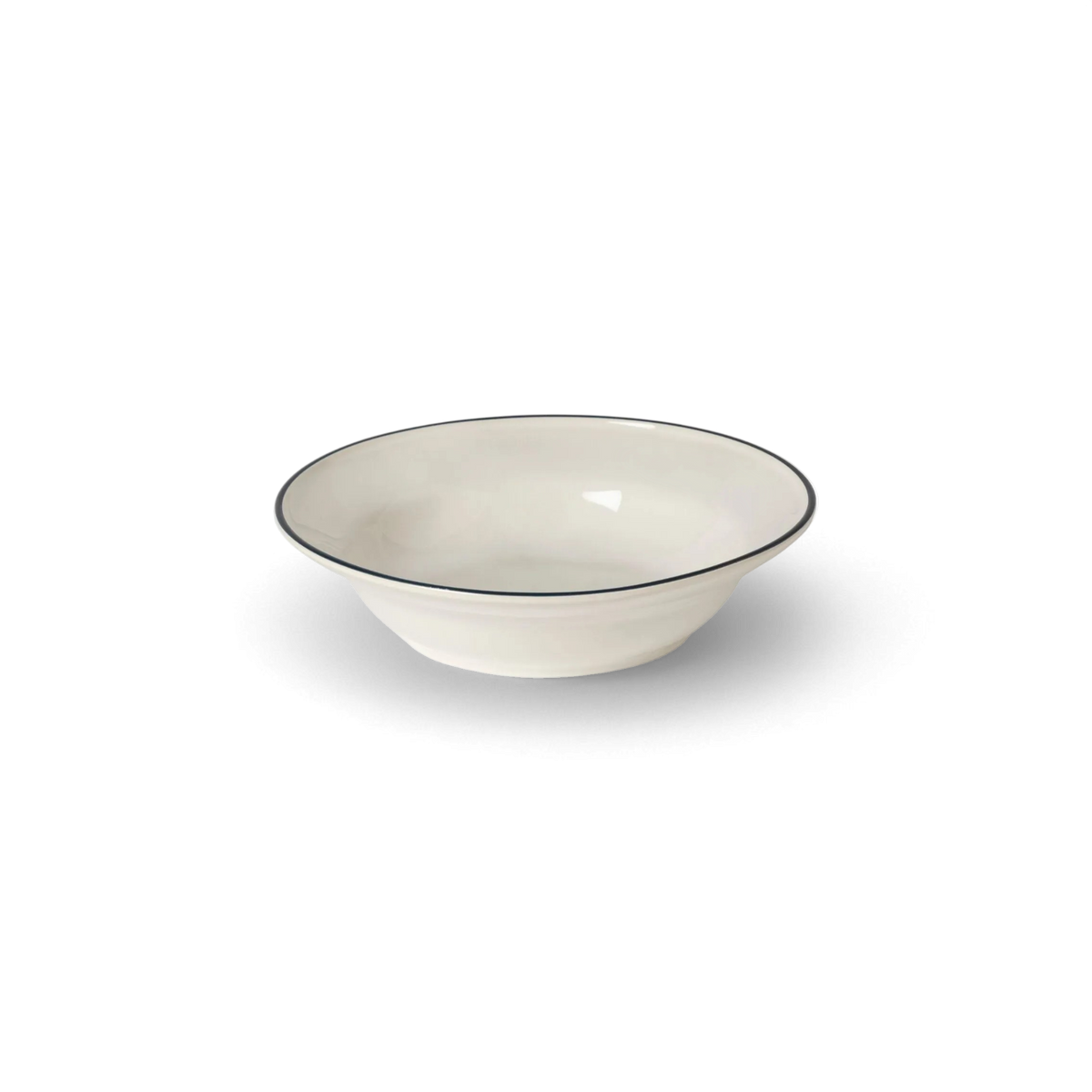 Soup/Pasta Plate White Blue
