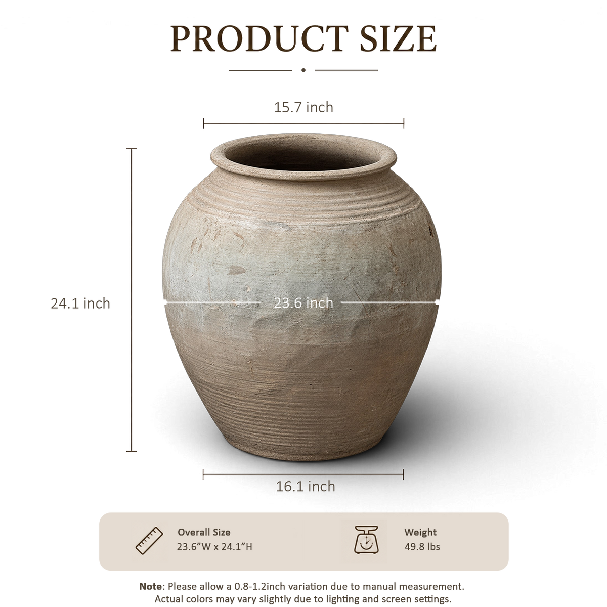 Stone Gray Jar