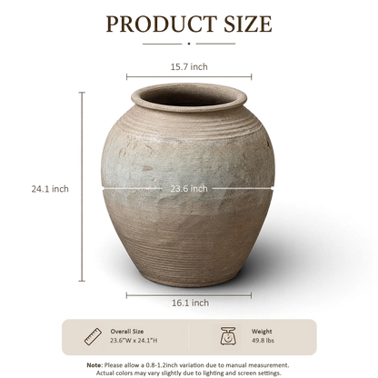 Stone Gray Jar