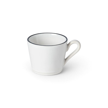 Tea cup &amp; Saucer White Blue