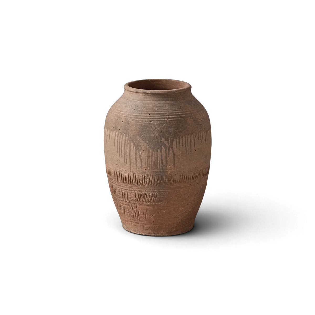 Terracotta Tapered Jar