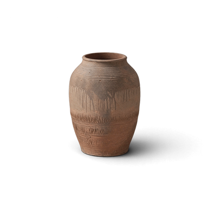 Terracotta Tapered Jar