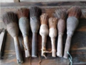 Vintage handmade brushes