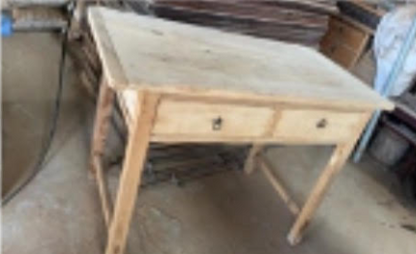 Handmade solid wood desk