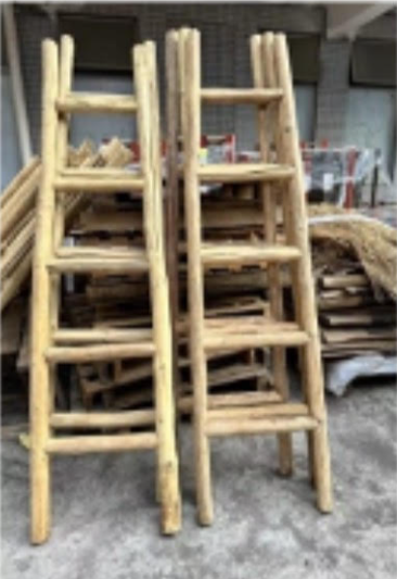 Solid wood decorative ladder