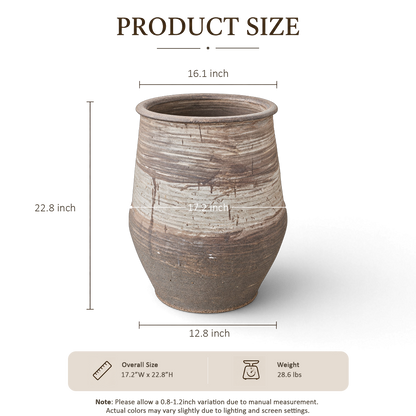Whitewashed Jar I