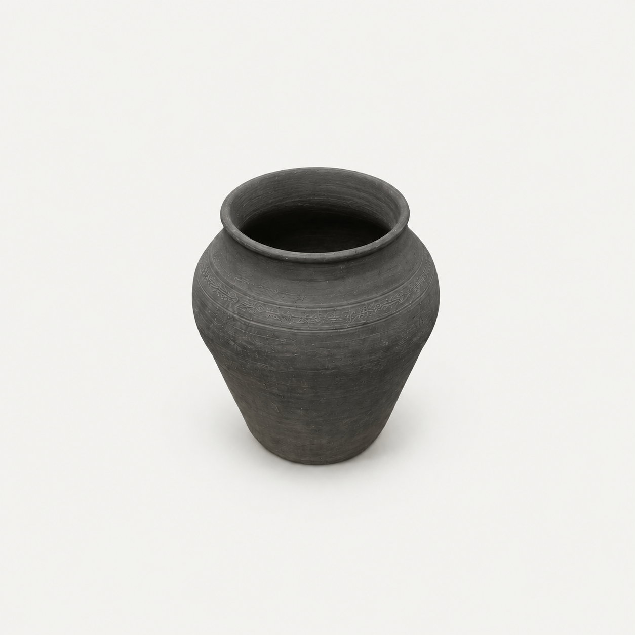 Black Clay Jar